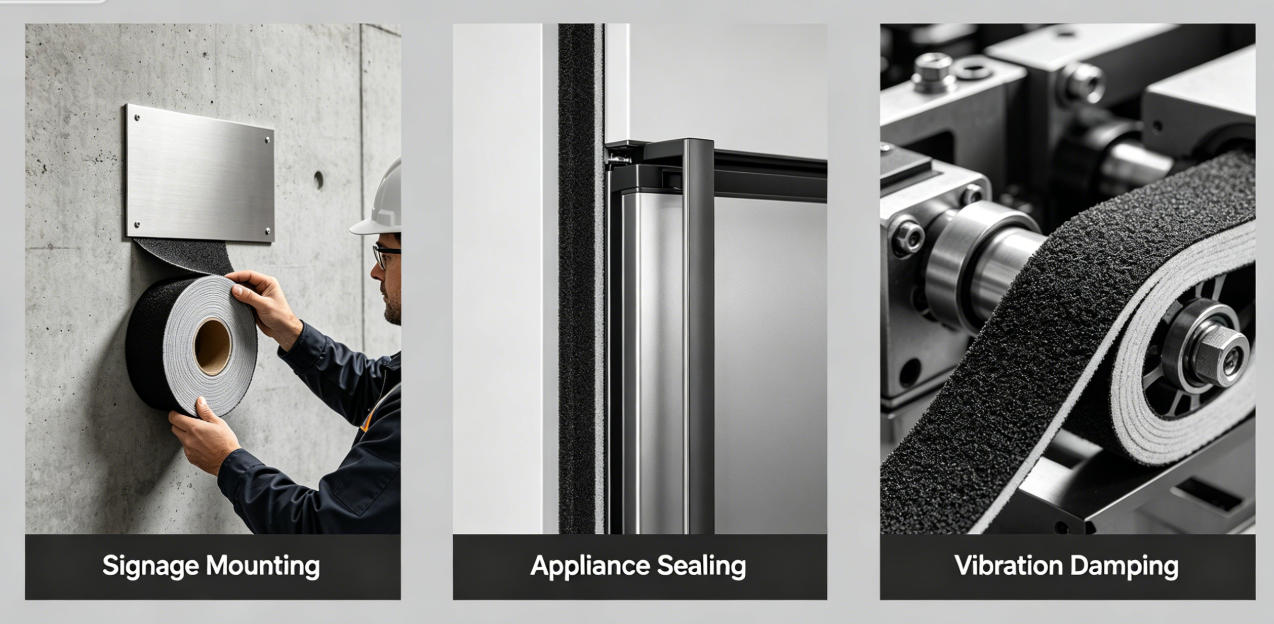 Foam tape guide for bonding, sealing, cushioning, and vibration damping. Compare PE, EVA, PU, and acrylic foam tape options from JIAO TAO TAO.